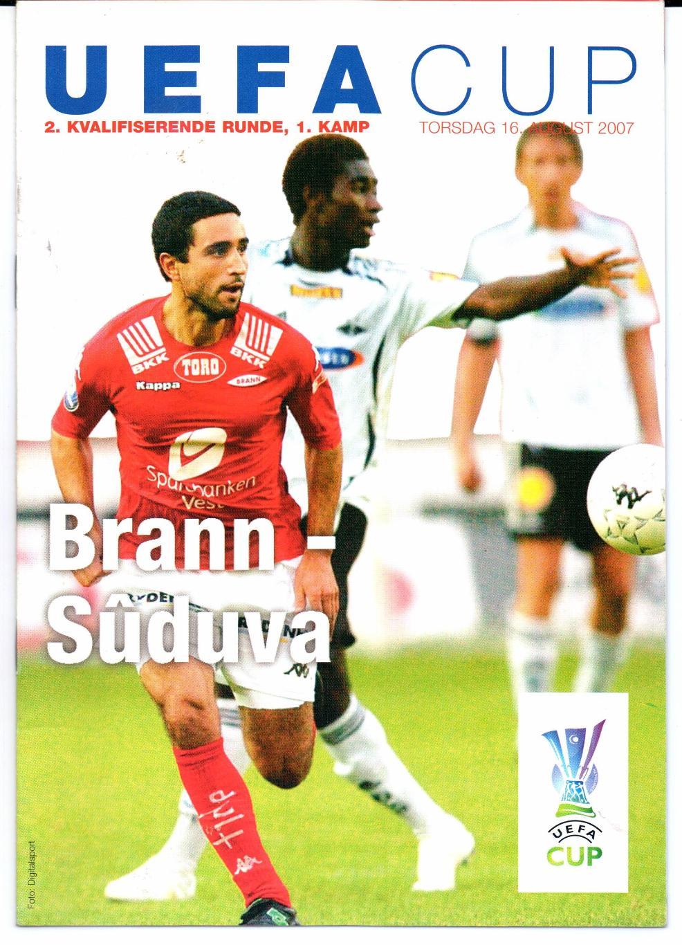 Кубок УЕФА квалификация Бранн(Норвегия)-Судува(Литва)16.08.2007