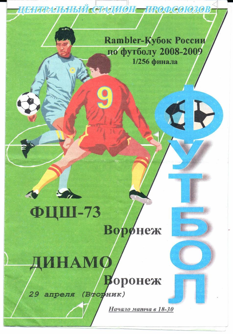 Кубок России 1/256 финала ФЦШ-73(Воронеж)-Динамо(Воронеж)29.04.2008