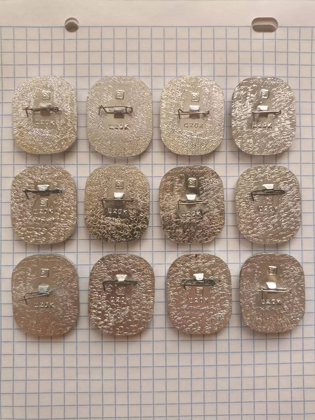 Значки Советские хоккеисты чемпионы мира и европы(12 шт) 1