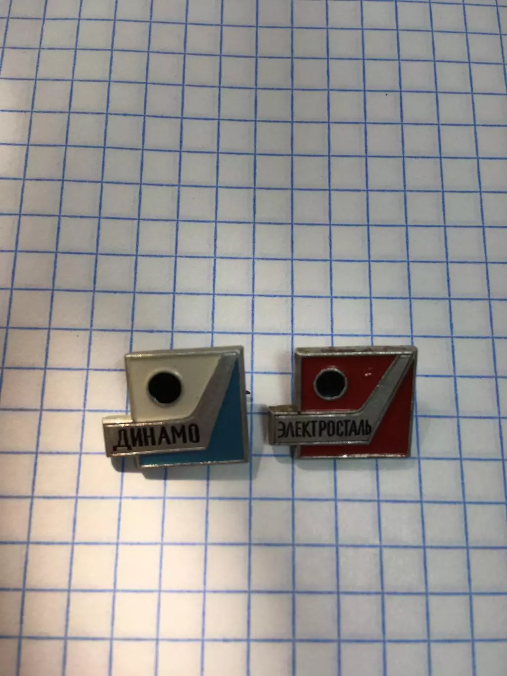 Значок хоккей Динамо/Электросталь(2 шт.)