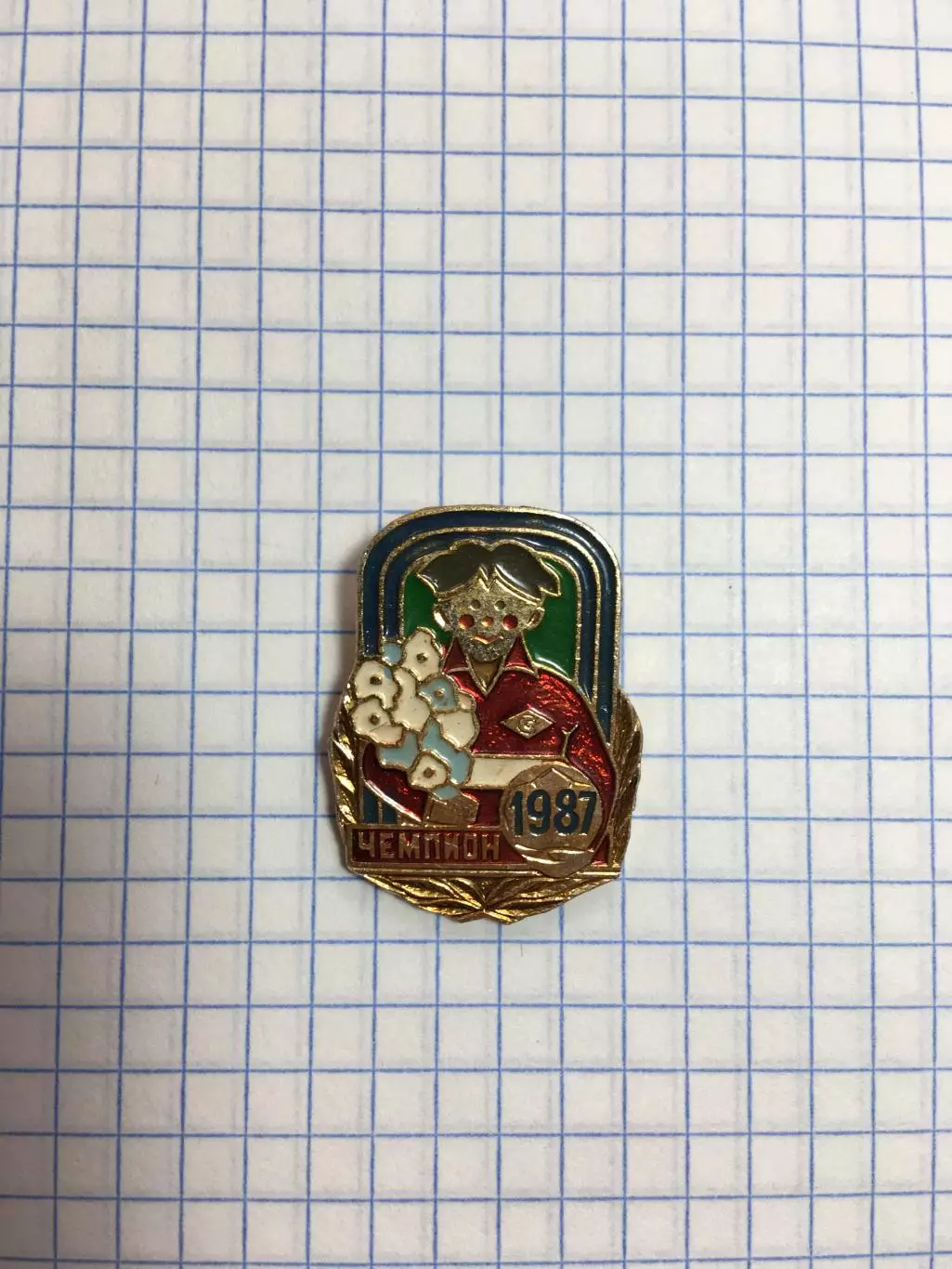 Значок Спартак(Москва)-чемпион 1987