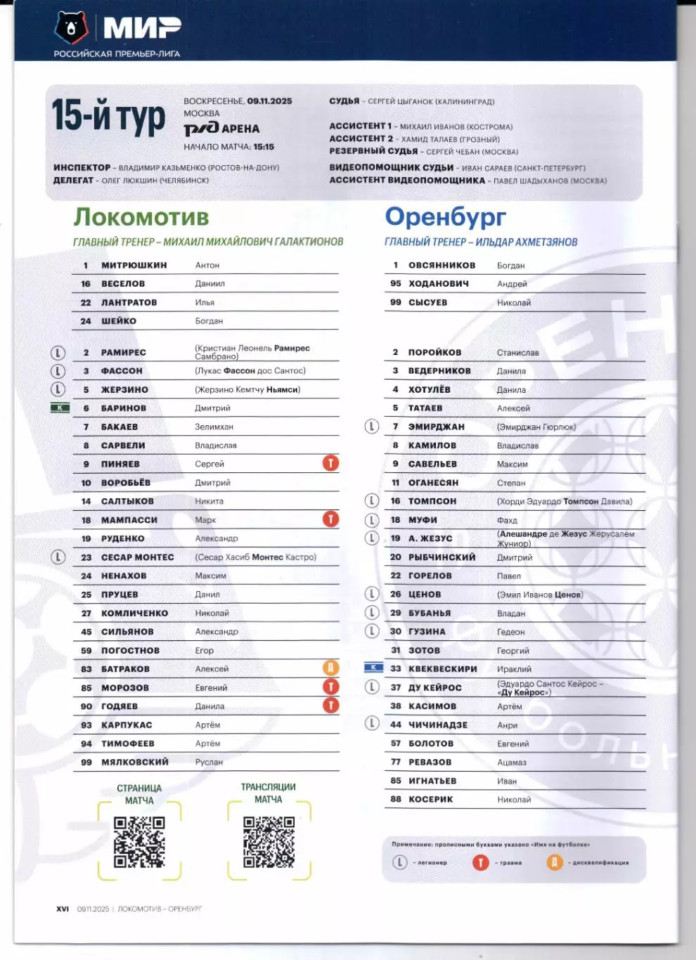 Локомотив(Москва)-Оренбург(Оренбург)09.11.2025+Стартлист+Аккреда 3