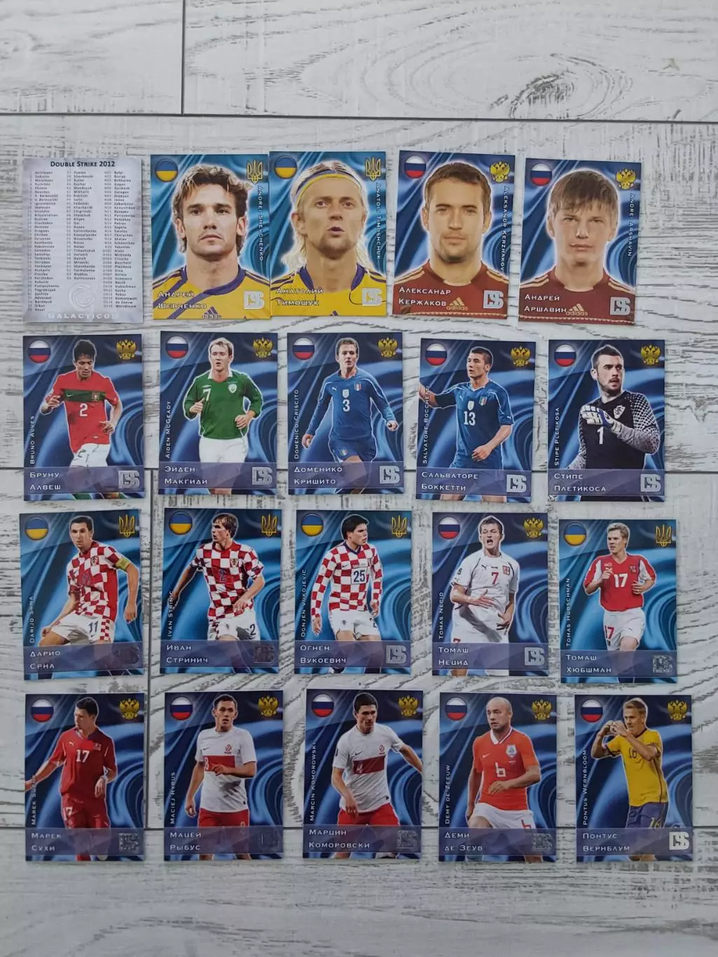 Карточки Galacticos Россия-Украина 3