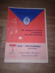1999 ЦСКА-Ростсельмаш Ростов