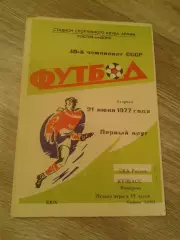 1977 СКА Ростов-Кузбасс Кемерово