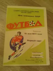 1977 СКА Ростов-Спартак Ивано-Франковск