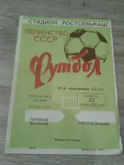 1977 Ростсельмаш-Торпедо Волжский
