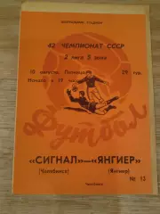1979 Сигнал Челябинск-Янгиер