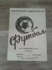 1982 Кайрат Алма-Ата-Спартак Москва