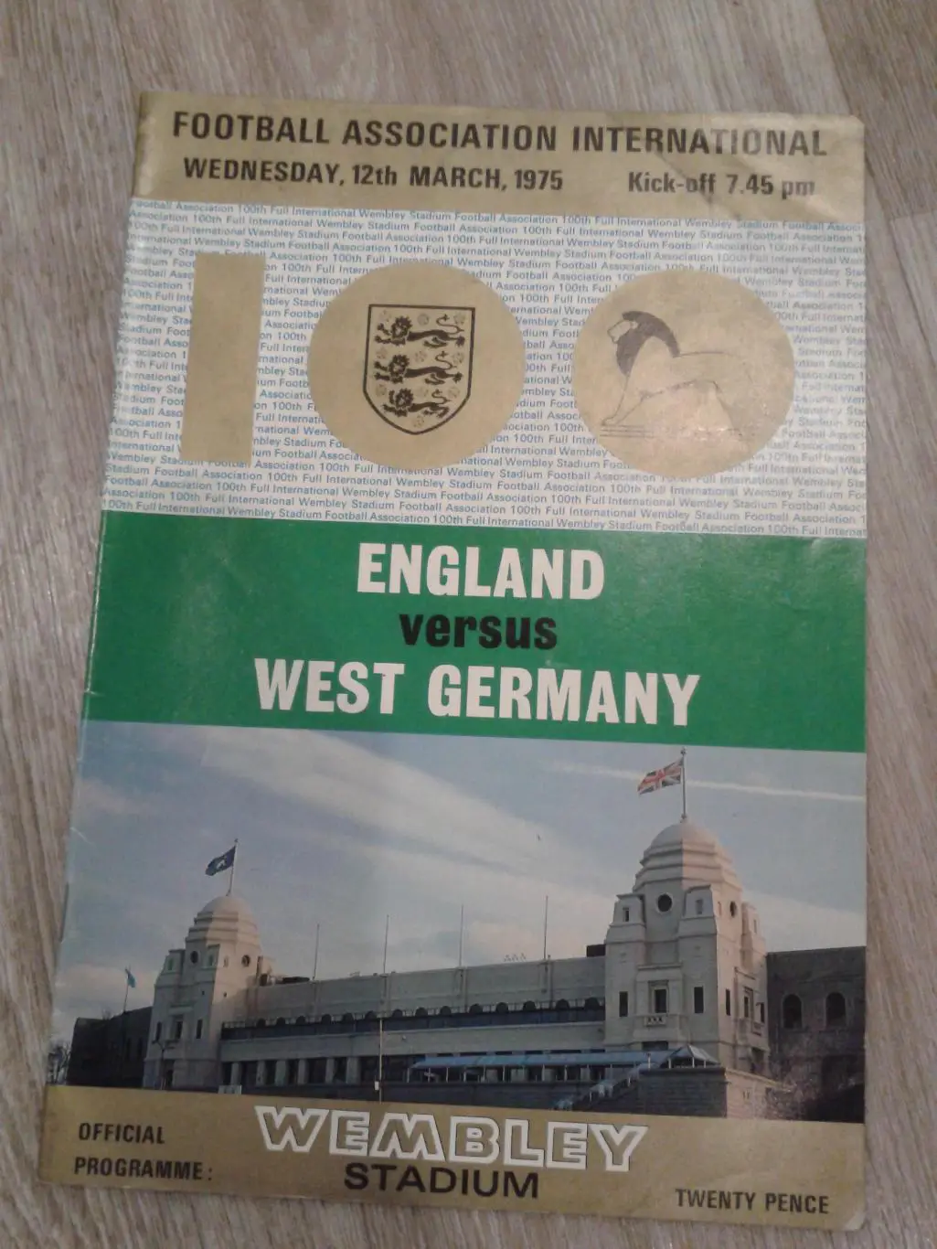 1975 Англия-Германия