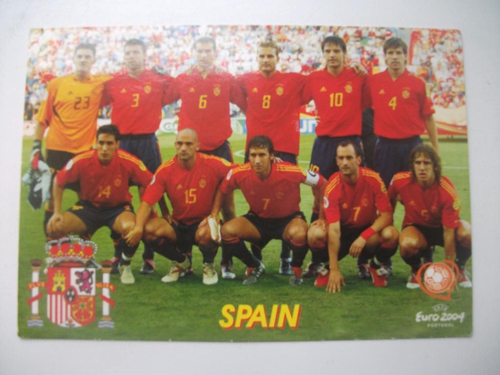 Открытка сборная Испании