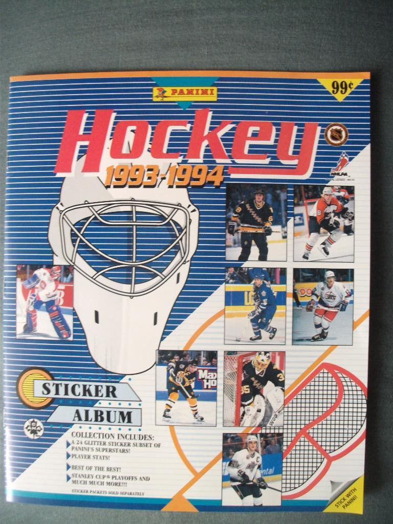 Альбом для наклеек Panini NHL 1993-94