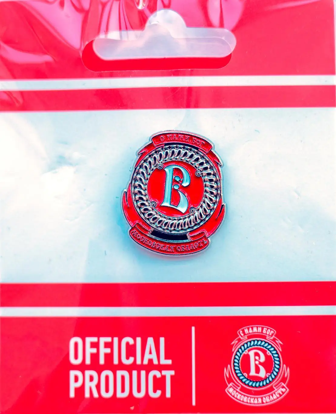 Значок КХЛ ХК Витязь лого 1