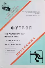 Чемпионат СССР-1989. Динамо Москва - Металлист 18.03.1989