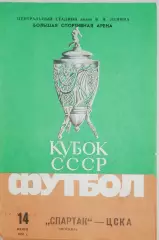 Кубок СССР-1986/87. Спартак Москва - ЦСКА (14.06.86) зеленая с кубком