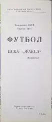 Чемпионат СССР-1989 (первая лига). ЦСКА Москва - Факел