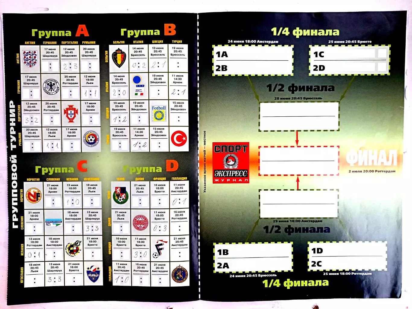 Журнал «Спорт-Экспресс» июнь 2000 №6 (42) Евро-2000 накануне 3