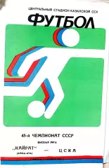Чемпионат СССР-1982. Кайрат - ЦСКА 13.11.1982