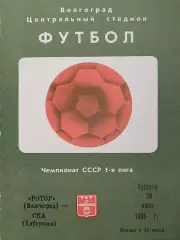 Чемпионат СССР-1986 (первая лига). Ротор - СКА Хабаровск