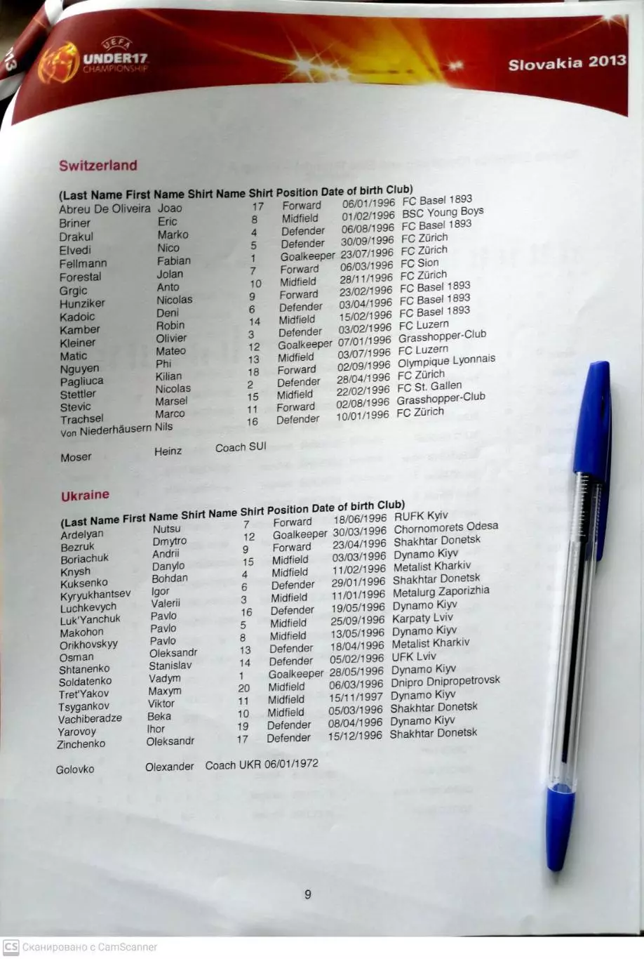 Евро-2013. U-17. Press-kit (Словакия. 5-17.05.2013) 1