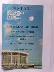 Мемориал Гранаткина. СПб. 11-17.01.1992. СНГ-1, СНГ-2 Германия, Китай, Финляндия