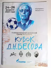 Х Международный турнир Кубок Бесова (СПб, 24-26.02.2023). Зенит и др.
