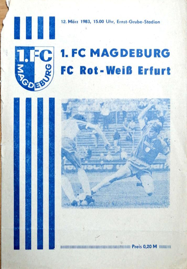 Чемпионат ГДР. Магдебург - Рот-Вайсс 1982/1983
