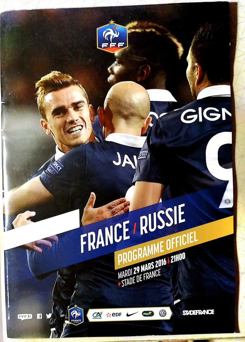 Товарищеский матч. Франция - Россия. 29.03.2016