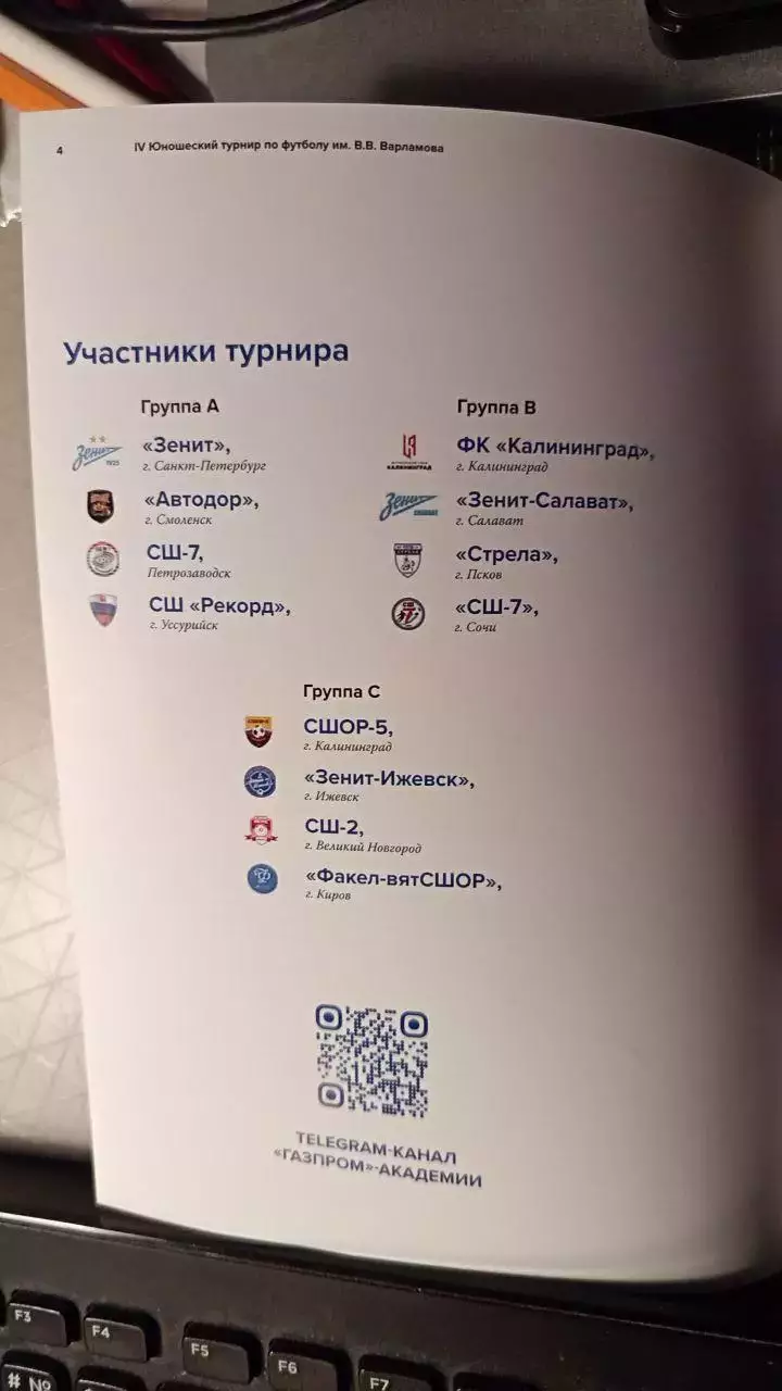 I юнош.турнир по футболу имени Варламов (20-22.12.2021) Зенит, Калининград и др 1