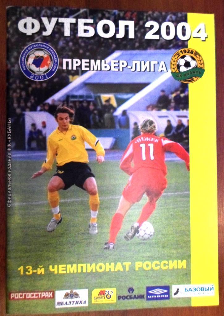 Кубань Краснодар к/с 2004