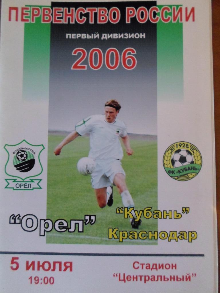 Орел Орел - Кубань Краснодар 2006