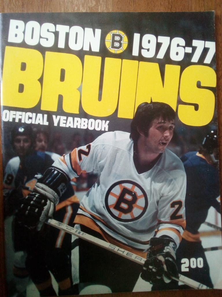 Бостон Брюинс BOSTON BRUINS official yearbook 1976-1977 NHL хоккей США