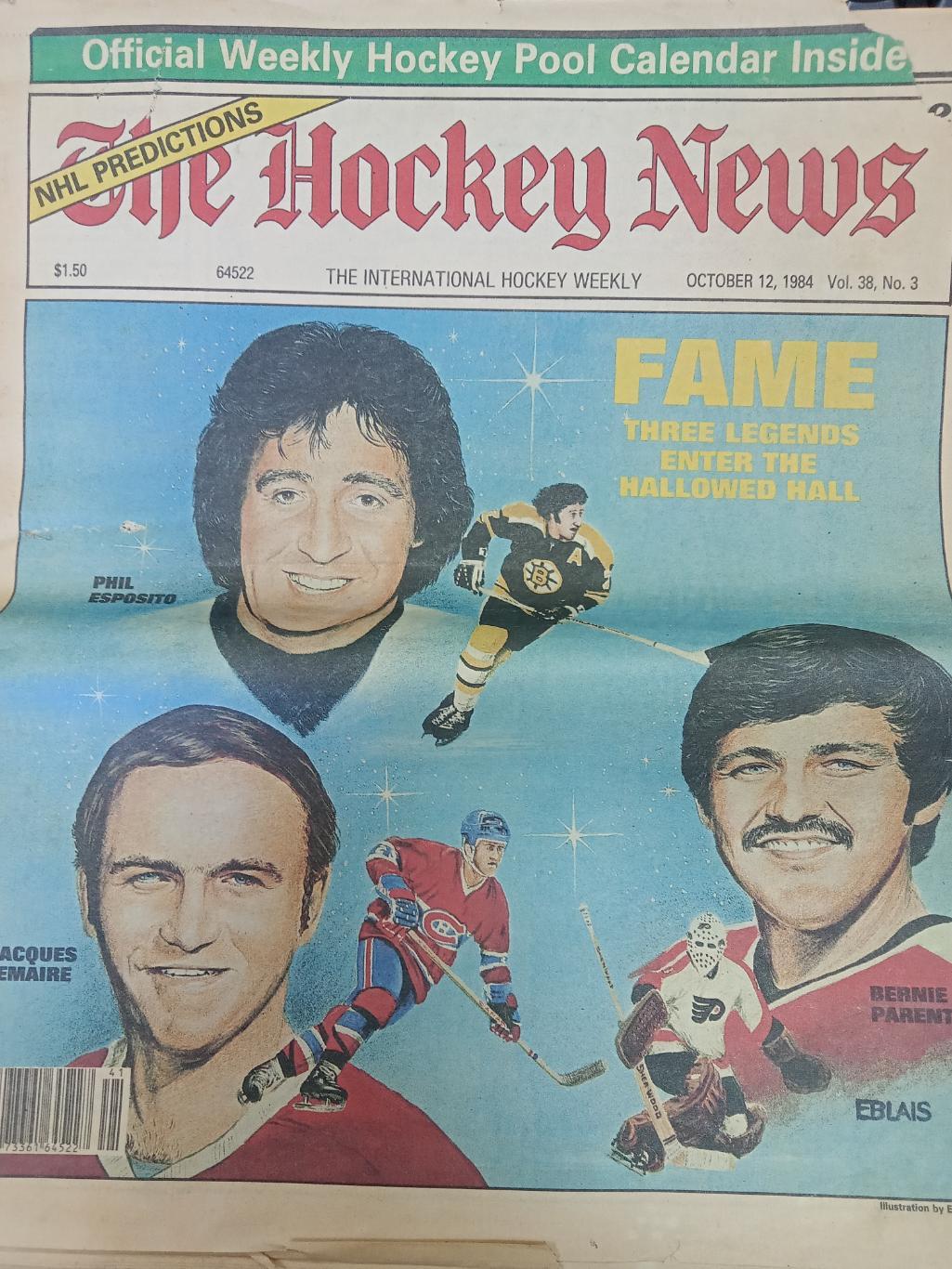 журнал The Hockey News . 12 okt 1984. Хоккей.