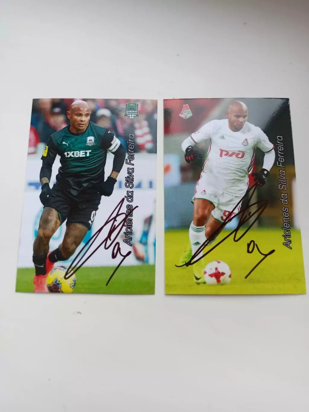 Ари , карточка с личным автографом , Локомотив Москва