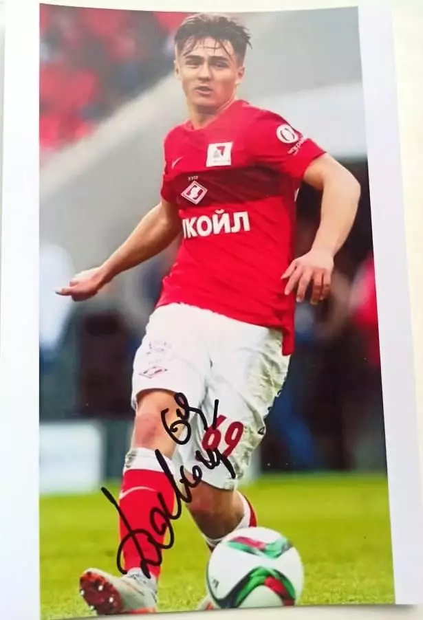 Давыдов Денис , карточка с личным автографом , Россия, Спартак Москва