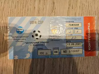 13.09.2001 Черноморец Новороссийск - Валенсия Кубок УЕФА билет