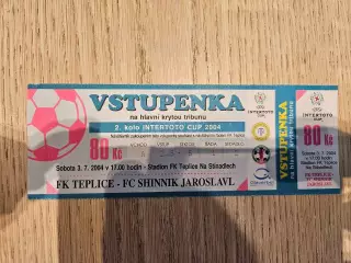 03.07.2004 Теплице - Шинник Ярославль Кубок Интертото билет