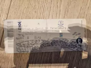 05.12.2007 Эвертон -Зенит Кубок УЕФА билет