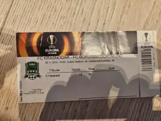 26.11.2015 Краснодар - Боруссия Дортмунд Лига Европы билет