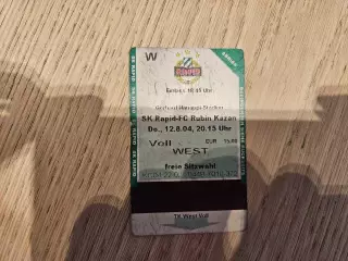 12.08.2004 Рапид Вена - Рубин Казань Кубок УЕФА билет