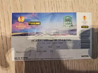 02.10.2014 Краснодар - Эвертон Лига Европы билет