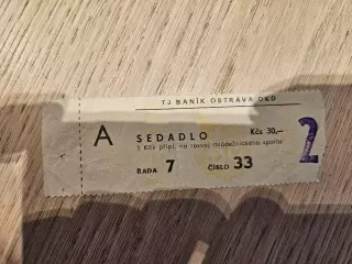 01.11.1989 Баник Острава - Динамо Киев Кубок УЕФА билет