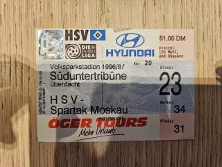 16.10.1996 Гамбург - Спартак Москва билет