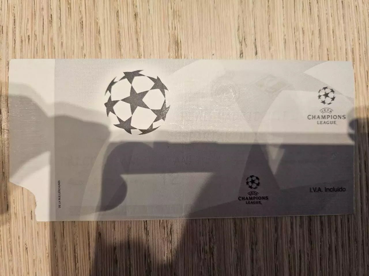 09.12.1998 Реал Мадрид - Спартак Москва билет