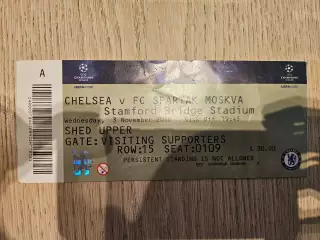 03.11.2010 Челси Лондон - Спартак Москва билет
