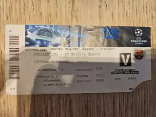 19.09.2012 Барселона - Спартак Москва билет