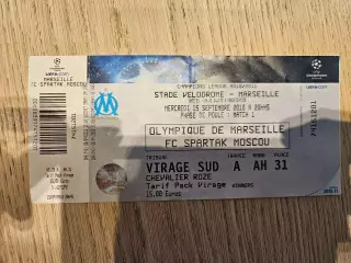 15.09.2010 Олимпик Марсель - Спартак Москва билет #2