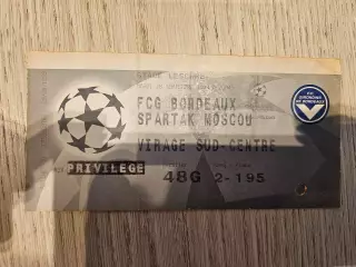 28.09.1999 Бордо - Спартак Москва билет