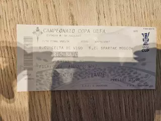 22.02.2007 Сельта Виго - Спартак Москва билет