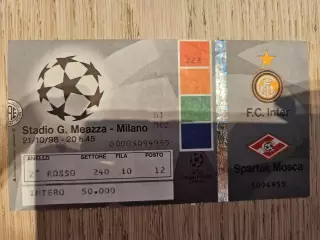 21.10.1998 Интер Милан - Спартак Москва билет